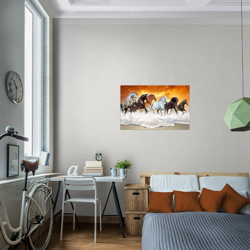 Wandbilder Wohnzimmer XXL Pferde Moderne Bilder Tiere